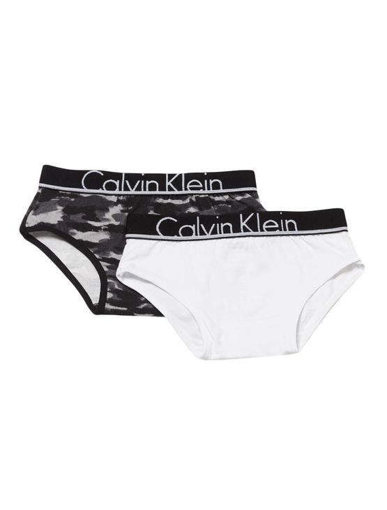 Kit 2 Calcinhas Infantil Calvin Klein Underwear Id Preto - 43381