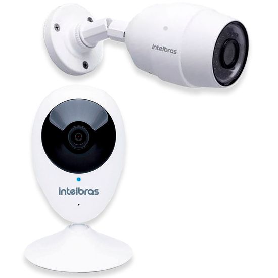 Kit Câmera de Segurança Wi-Fi IC5 4560144 + IC3 4565249 - Intelbras