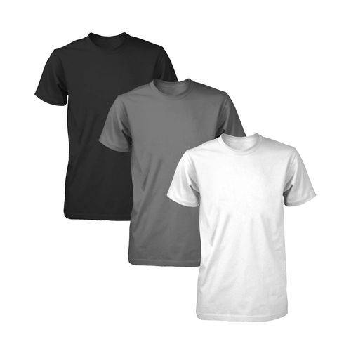 Kit 3 Camisetas Básicas Fitness Masculina Colors Fit