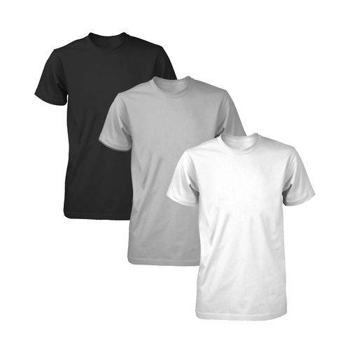 Kit 3 Camisetas Básicas Fitness Masculina Colors Light