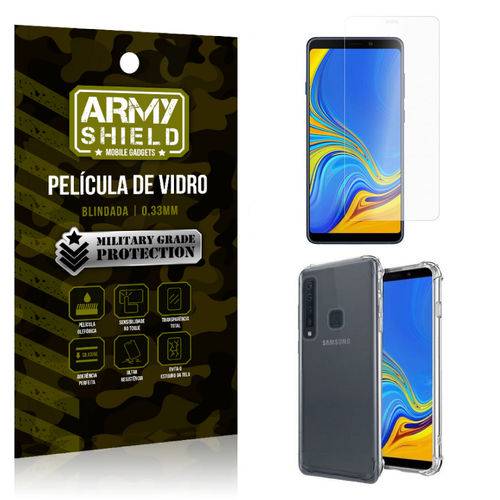 Kit Capa Anti Impacto Samsung Galaxy A9 2018 com Capa + Película de Vidro - Armyshield