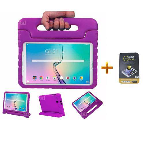 Kit Capa Case Protetor Infantil Anti-Choque/Impacto Galaxy Tab a P550/P555/P580 9,7" + Película de V