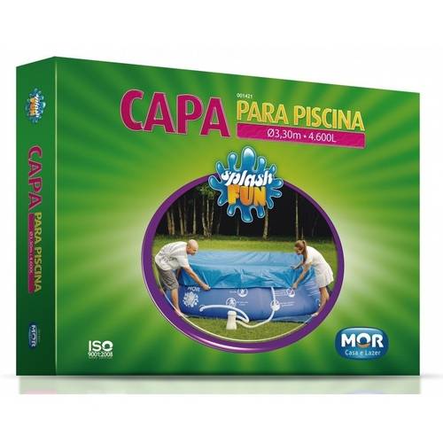 Kit Capa e Forro para Piscina 3,30m de Diametro Ideal para Piscina 4600 Litros Mor