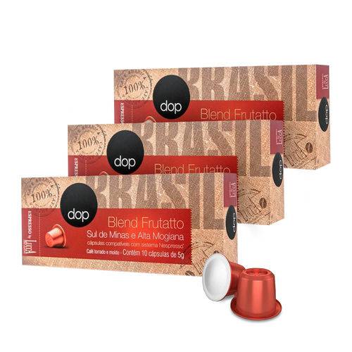 Kit Cápsulas Dop Espresso Blend Fruttato para Nespresso - 3 Caixas