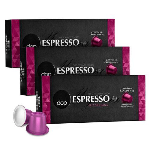 Kit Cápsulas Dop Espresso Mogiana para Nespresso - 3 Caixas