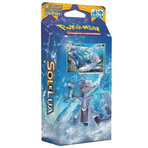Kit Cards Pokémon - Sol e Lua - Starter Deck Maré Brilhante e Blister Unitário Incineroar - Copag