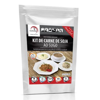 Kit Carne de Soja ao Sugo LIOFOODS