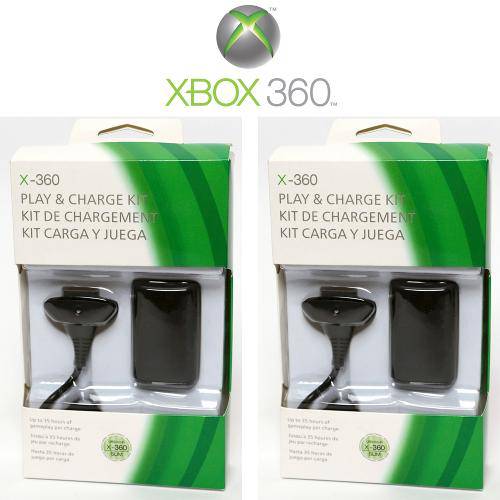 Kit com 2 Bateria para Controle Xbox 360 4800 Mah Preto