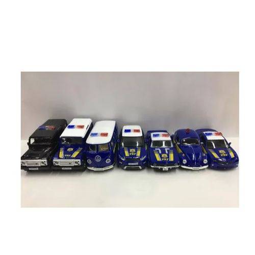 Kit Carros Miniaturas da Polícia Federal com 7 Unidades