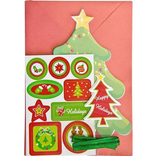 Kit Cartão Arvore de Natal KC102 - Toke e Crie