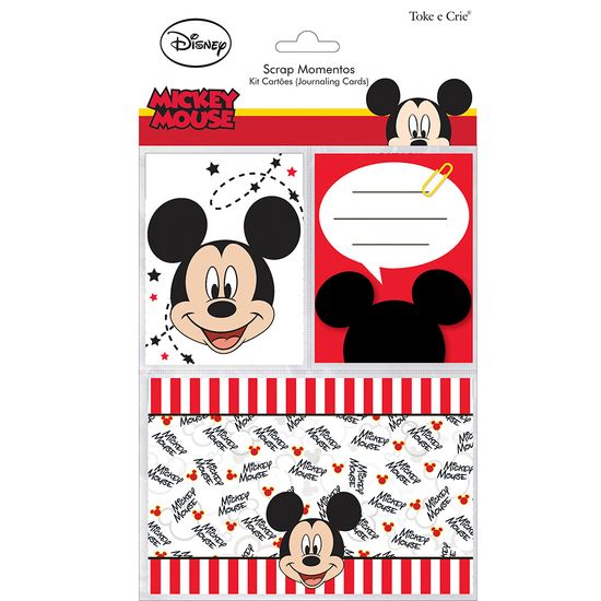 Kit Cartões para Scrap Momentos Disney Mickey Mouse KCSMD02 - Toke e Crie