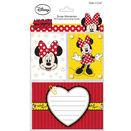 Kit Cartões para Scrap Momentos Disney Minnie Mouse Kcsmd01 - Toke e Crie