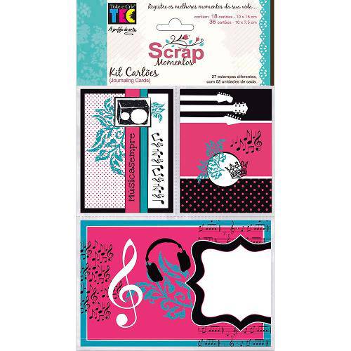 Kit Cartões para Scrap Momentos Teen Kcsm010 - Toke e Crie By Ivana Madi