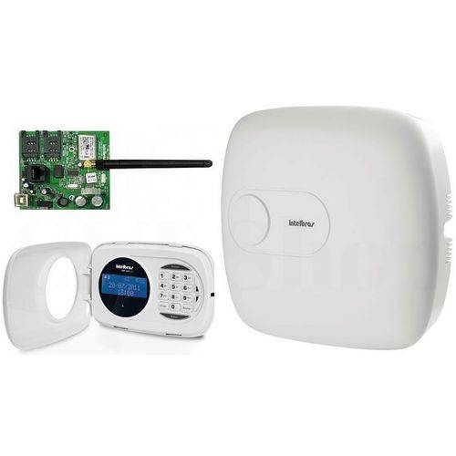 Kit Central de Alarme Monitorada Amt 4010 Smart + Modulo XEG 4000 SMART Intelbras