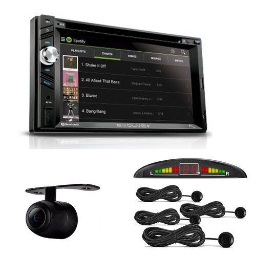 Kit Central Multi Evolve+ Tv Gps Bt MirrorLink + Cam+Sensor