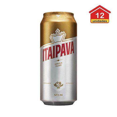 Kit Cerveja Itaipava Latão 473ml C/ 12