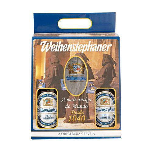 Kit Cerveja Weihenstephaner 2 Garrafas + 1 Copo