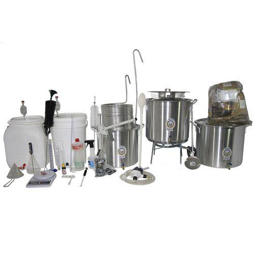 Kit Cervejeiro Alumínio Até 30l (3 Panelas) - Fabricação Cerveja Artesanal