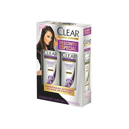 Kit Clear Hidratação Intensa Shampoo + Condicionador