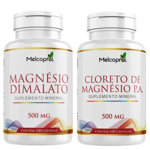 Kit Cloreto de Magnésio P.a + Magnésio Dimalato Melcoprol