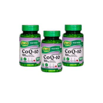 Kit 3 Coenzima Coq-10 Unilife 60 Cápsulas