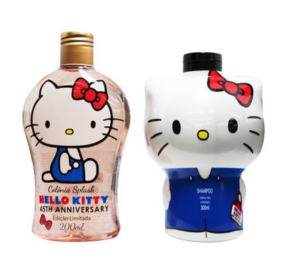 Kit Colônia Splash e Shampoo Hello Kitty - Cia da Natureza