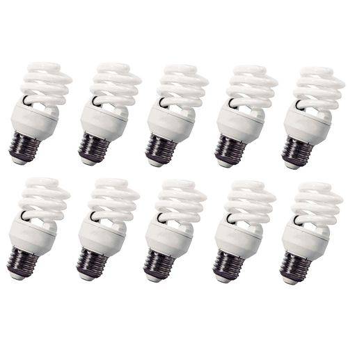 Kit com 10 Lâmpadas Eletrônicas Luz Branca 11w 220v Lightex
