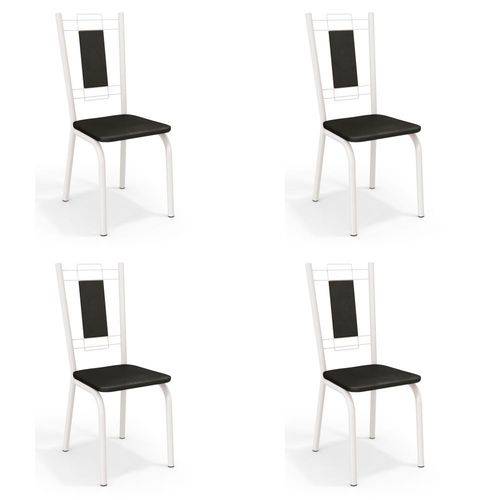 Kit com 4 Cadeiras Estofadas Florença Pintada 4C005 Kappesberg - Kappesberg