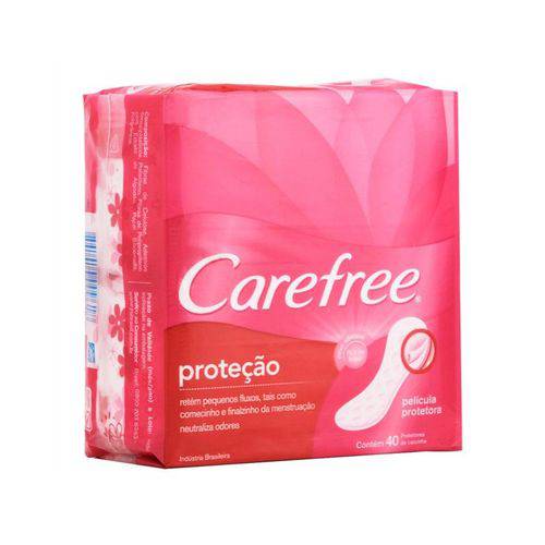 Kit com 4 Protetores Diário CAREFREE Proteção com Perfume 40 Unidades