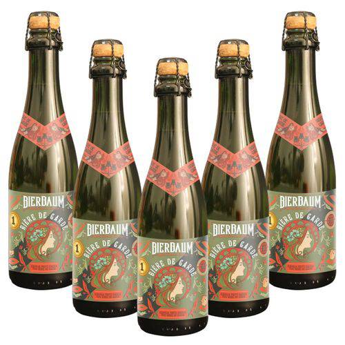 Kit com 5 Cervejas Bierbaum Bière de Garde Garrafa 370ml