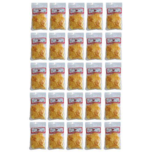 Kit com 25 Peruíbe Chip's Sabor Mandioca 50g Cada