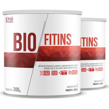 Kit com 2 BioFitins Solúvel 200g da Chá Mais Sabor Natural