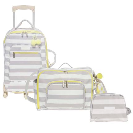 Kit com 3 Bolsas - Rodinha + Julie + Necessaire - Candy Colors Amarelo - Masterbag
