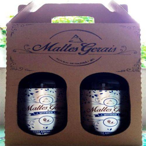 Kit com 2 Cerveja Artesanal Witbier Maltes Gerais - 500 Ml