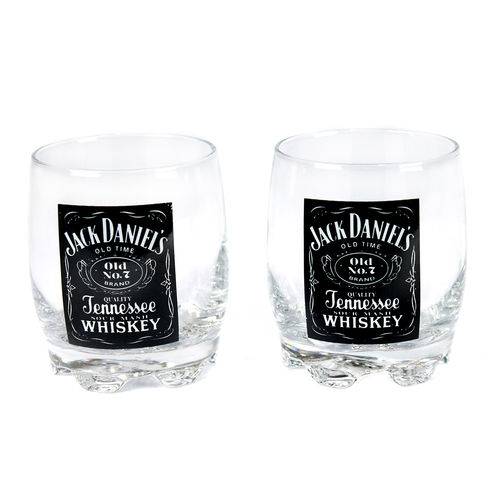 Kit com 2 Copos de Whisky Jack Daniels - para Kit Home Bar