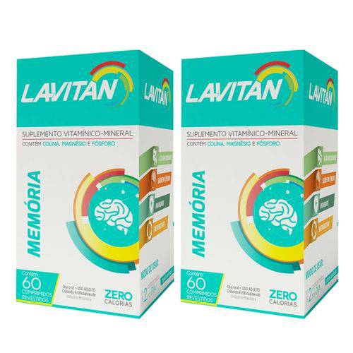 Kit com 2 Lavitan Memória C/60 Comprimidos