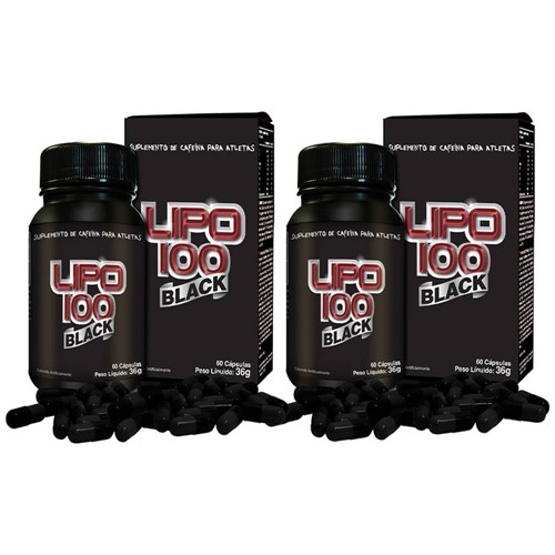 Kit com Lipo 100 Black Ultra Concentrate - 60 Cápsulas - Intlab