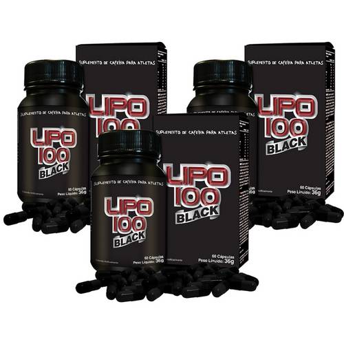 Kit com 3 Lipo 100 Black Ultra Concentrate - 60 Cápsulas - Intlab