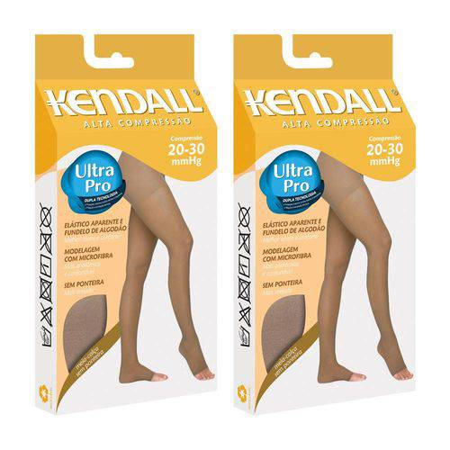 Kit com 2 Meia-Calça Kendall Alta Compressão Sem Ponteira