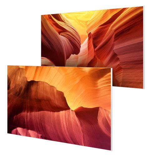 Kit com 2 Placas Decorativas 28x40cm Cada - Grand Canyon Laranja