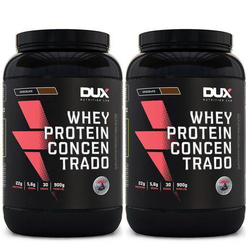 Kit Combo 2x Whey Protein Concentrado 900g - Dux
