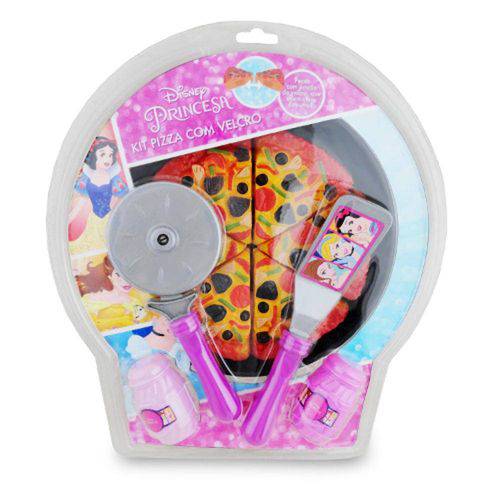 Kit Comidinha Pizza com Velcro - Princesas Disney - Toyng