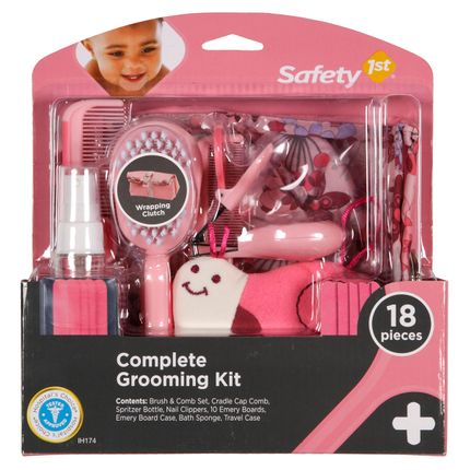 Kit Completo de Higiene e Beleza Pink 18pçs (0m+) - Safety 1st