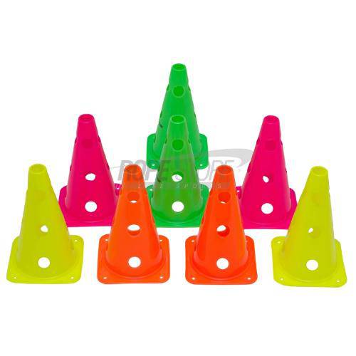 Kit Cones 23,5 Cm Furados com 8 Peças Proaction