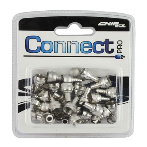 Kit Connect Pro Conector F para Crimpar RG 0390005, 25 Peças - CONNECT PRO