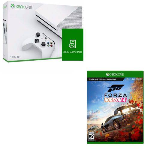 Kit Console Microsoft Xbox One S 1tb + Game Pass + Forza Horizon 4