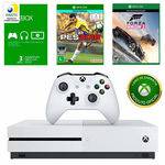 Kit Console Microsoft Xbox One S 500gb com Jogo Forza Horizon 3 + Jogo Pes 2018 + Live 3 Meses