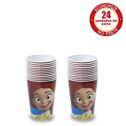 Kit Copo Toy Story - Jessie 320ml com 24 Unidades - Plasútil - PLASÚTIL