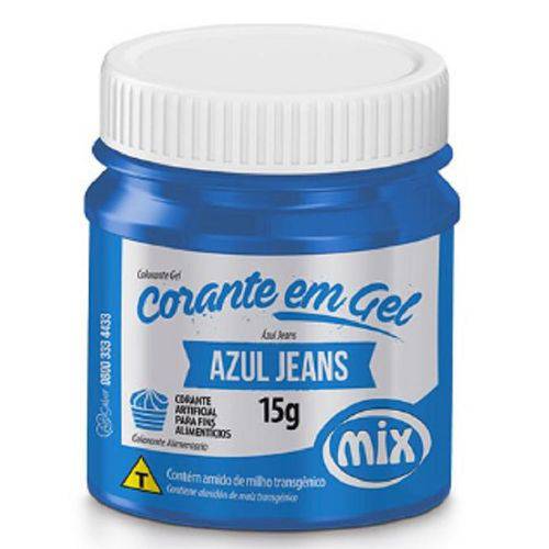 Kit Corante Gel Alimentício Mix Azul Jeans 15g -07 Unidades