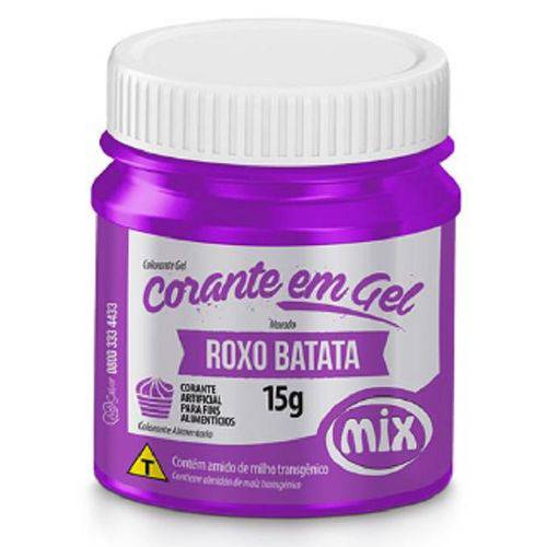 Kit Corante Gel Alimentício Mix Roxo Batata 15g -03 Unidades